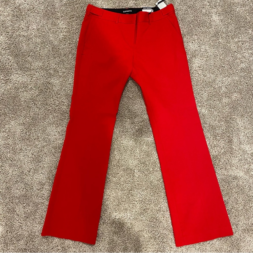Express Vibrant Red Columnist Pants